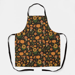 Tablier à motif automnal rustique dessiné à la mai