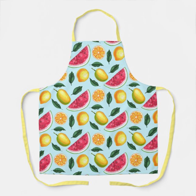 Tablier à motif de fruits exotiques (Recto)