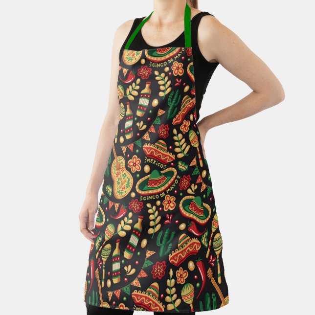 Tablier à motif mexicain Cinco De Mayo (Insitu)