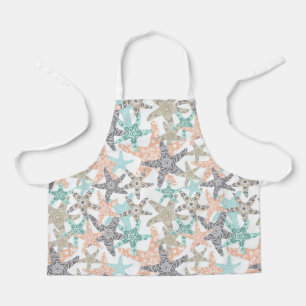 Tablier à motif sans couture d'étoile de mer