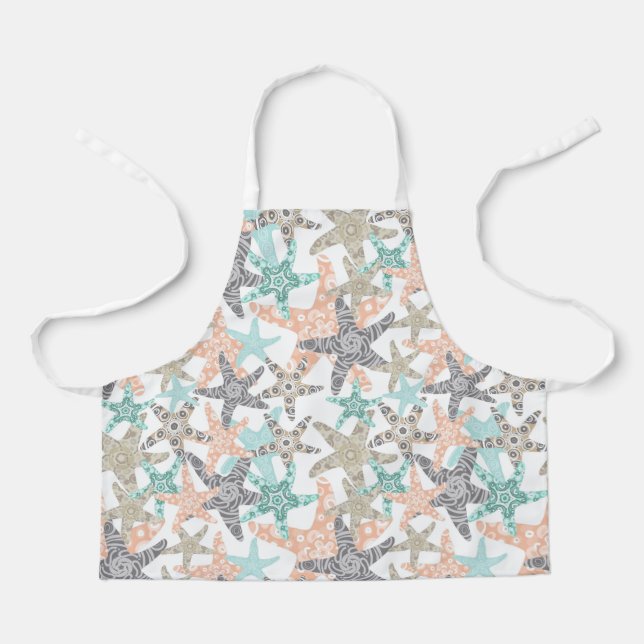 Tablier à motif sans couture d'étoile de mer (Recto)