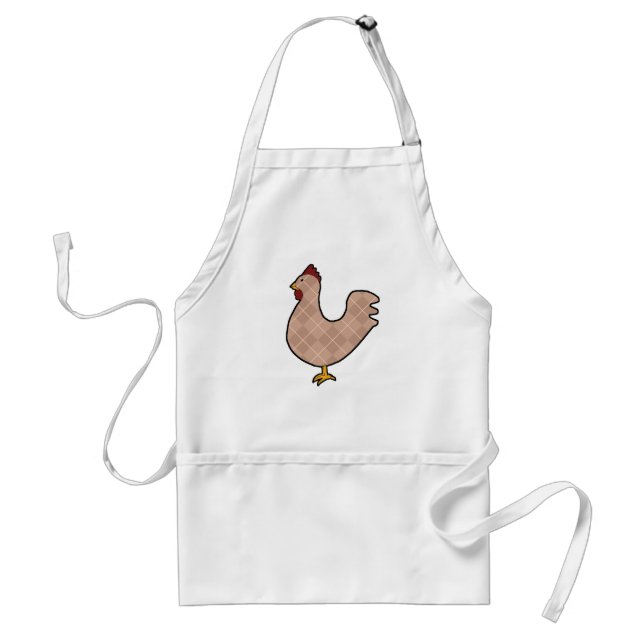 Tablier à motifs de losanges de coq d'art (Devant)