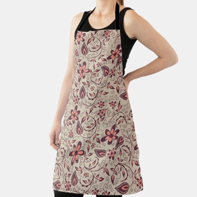 Tablier A person wears a floral-patterned apron  (Insitu)