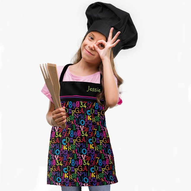 Tablier ABC colorés et 123s (Créateur téléchargé)