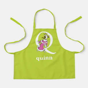 Tablier ABC du Dr Seuss : Lettre Q - Blanc Ajouter Votre