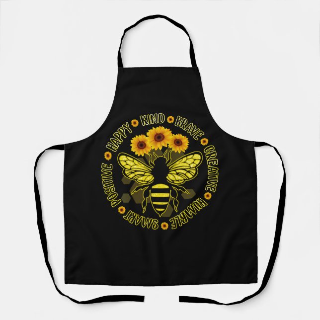 Tablier Abee Happy Genre Brave Humble Smart Positif Bumble (Recto)