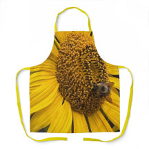 Abee Kind to the Cook Sunflower and Bumblebee Apro