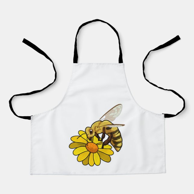 Tablier Abeille en fleurs (Recto)