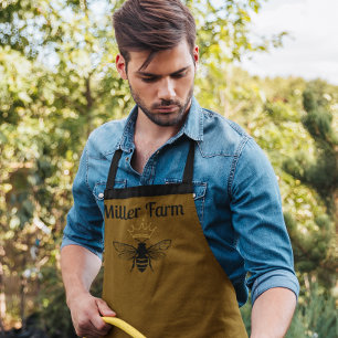 Tablier Abeilles de miel sur mesure Apiariste Apiarist Bee