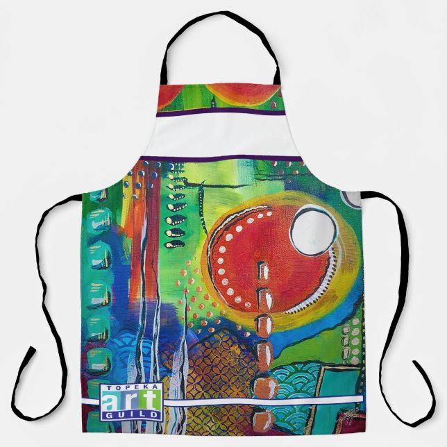 Tablier Abstract Acrylic Painting TAG Apron (Recto)