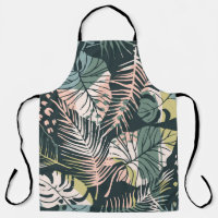 Abstract creative seamless pattern with tropical p