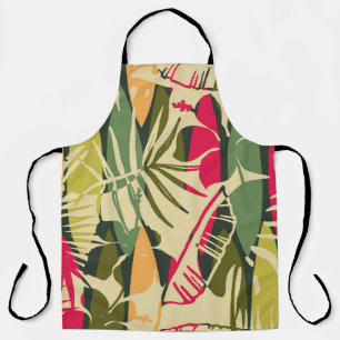 Tablier Abstract seamless pattern with tropical leaves. Ha