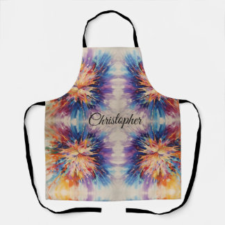 Tablier Abstrait arc-en-ciel éclat de couleur