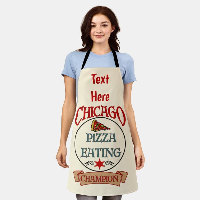 Tablier Abstrait Chicago Design ajouter du texte, Apron (Porté)