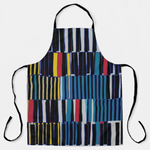 Tablier Abstrait collage motif asymétrique. Brosser les tr