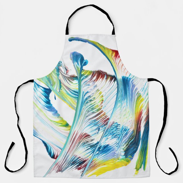 Tablier Abstrait Coloré Libre Wanderer 1 (Recto)