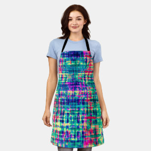 Tablier Abstrait coloré moderne teint Motif de teinture