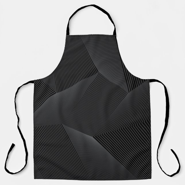 Tablier Abstrait, moderne, simple, dynamique motif de lign (Recto)