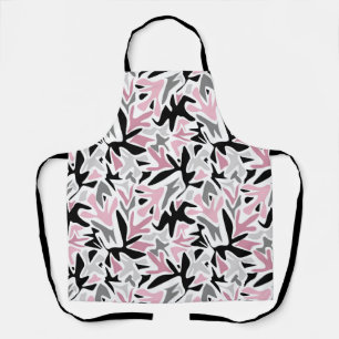 Tablier Abstrait, Noir et Rose, Jeune, Throw Pill moderne