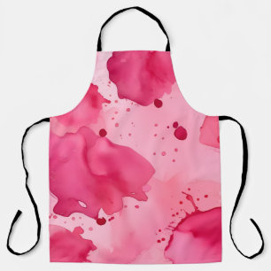 Tablier Abstrait rose sur rose