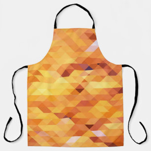 Tablier Abstraite multicolore, basse mosaïque de poly.