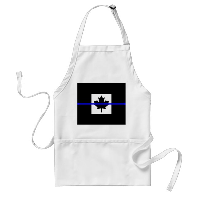 Tablier Accent mince de la ligne bleue sur le drapeau cana (Devant)