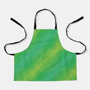 Tablier Acceptation   Motif de Shibori jaune bleu