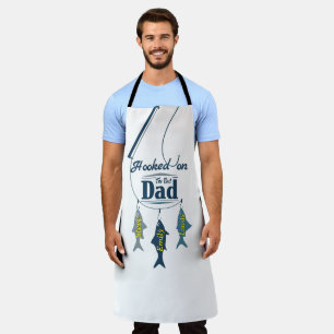 Tablier Accro au meilleur papa Pêche personnalisée pour