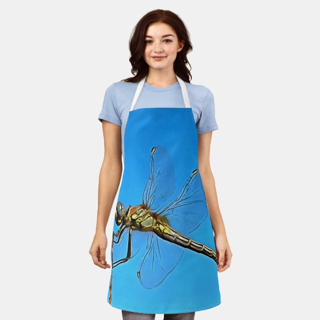 Tablier Accrochez-Vous Là Dragonfly Artistique (Porté)