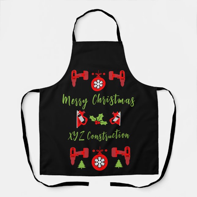 Tablier Accueil Amélioration Cadeaux de Noël (Recto)
