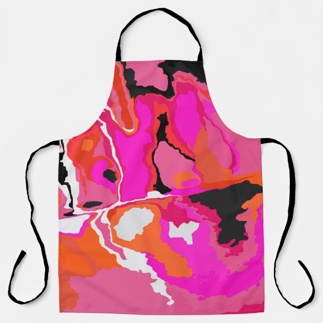Tablier Acid Vivid Digital Psychedelic Bright Background.  (Recto)