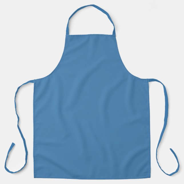 Tablier Acier bleu gris couleur solide (Recto)