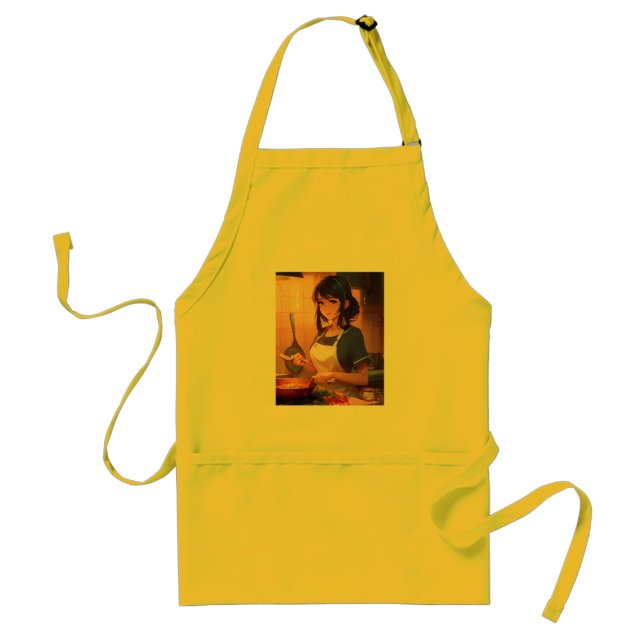 Tablier "Adorable Chef Anime Apron - Cute Girl Cuisine Amu (Devant)