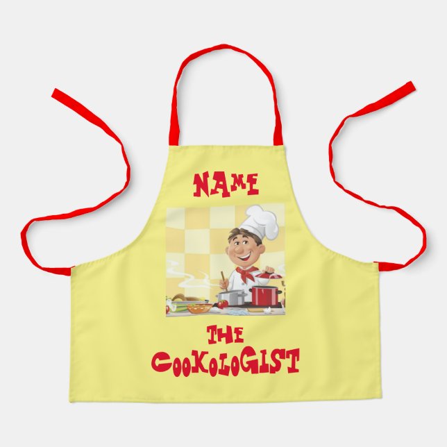 Tablier Adorable Cookingologue Apron pour enfants (Recto)