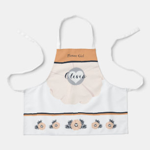 Tablier Adorable Fleur Fleur Apron Floral avec Coeur