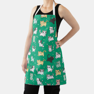 Tablier Adorable Kawaii Chats Motif Apron