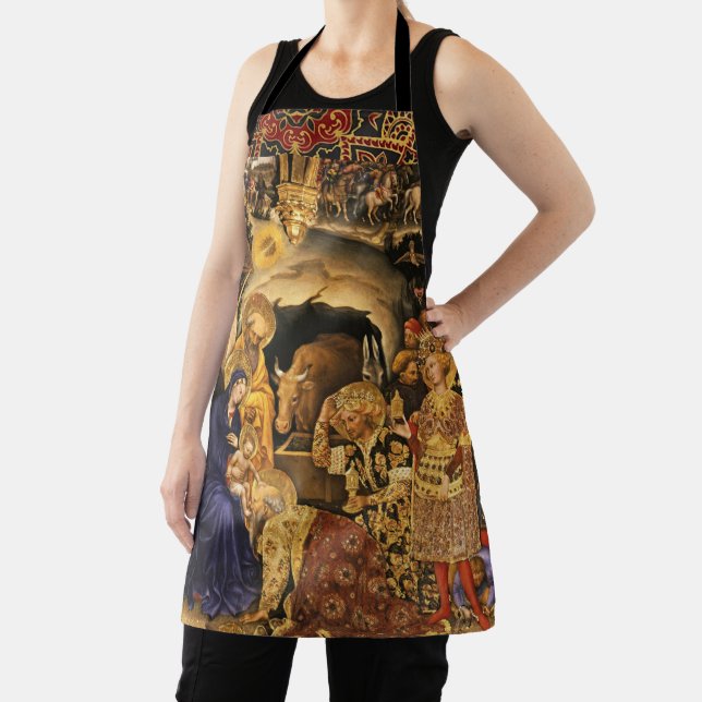 Tablier ADORATION DE MAGI Gentile Da Fabriano, Noël (Insitu)