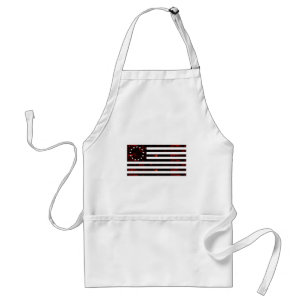 Tablier Adulte Dessin Au Trait Fougueux Drapeau Be