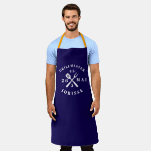 Tablier Adulte Personnalisé Moderne Rustique GRILL