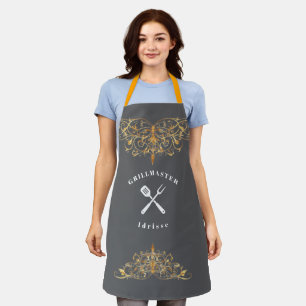 Tablier Adulte Personnalisé Moderne Rustique GRILL