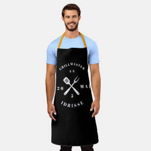 Tablier Adulte Personnalisé Moderne Rustique GRILL