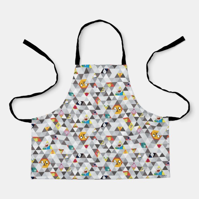 Tablier Adventure Time | Triangular Character Pattern (Recto)