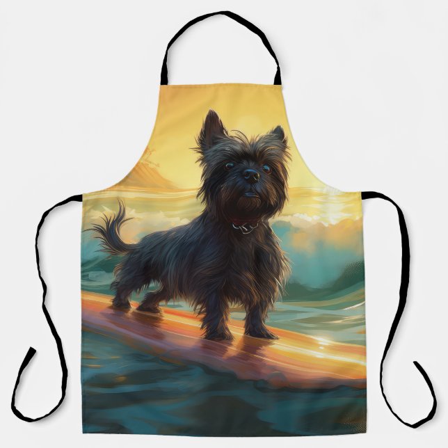 Tablier Affenpinscher Beach Surf Peinture (Recto)