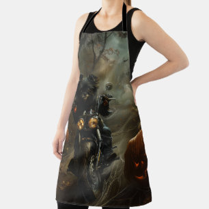 Tablier Affenpinscher équitation moto Halloween effrayant