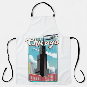 Tablier Affiche de voyage de Chicago Illinois USA