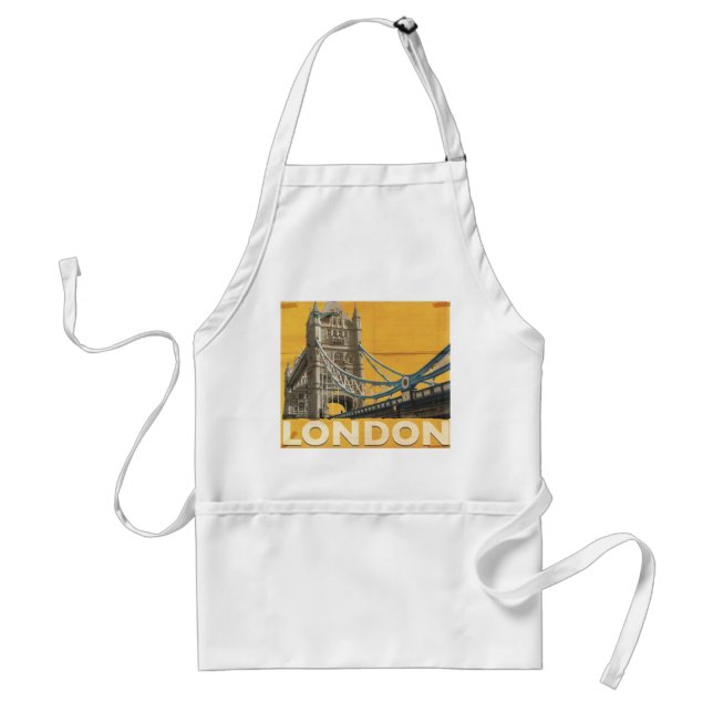 Tablier Affiche vintage de Londres (Devant)