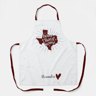 Tablier Aggie Maroon Home Sweet Home Texas