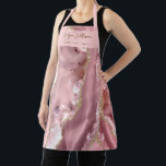 Tablier agneau rose rousse beauté professionnel<br><div class="desc">Espace salon de beauté</div>