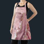 Tablier agneau rose rousse beauté professionnel<br><div class="desc">Espace salon de beauté</div>