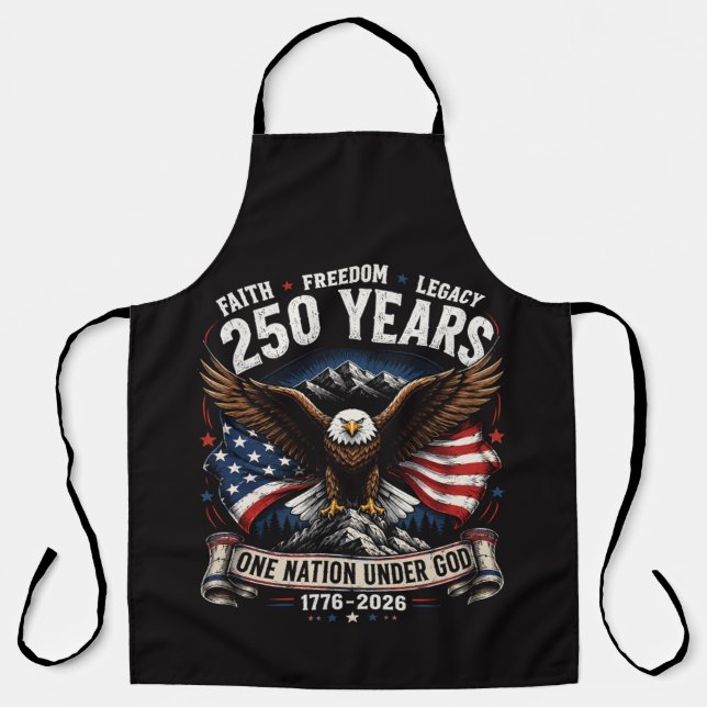 Tablier Aigle 250 Ans Une Nation Sous Dieu (Recto)